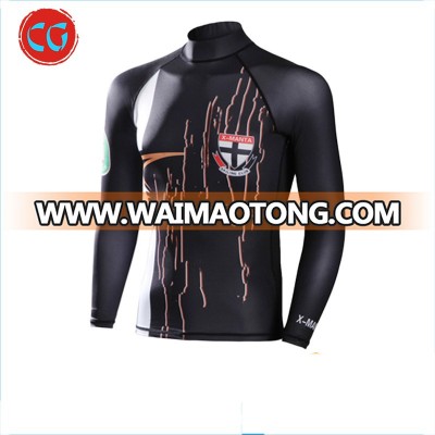 Swimsuit Equipment Nylon Fabric Diving Rash Guard For Men