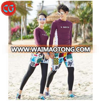 Unisex Long Sleeve Swimwear Bathing Suit Swimsuit Swim Surfing Wear