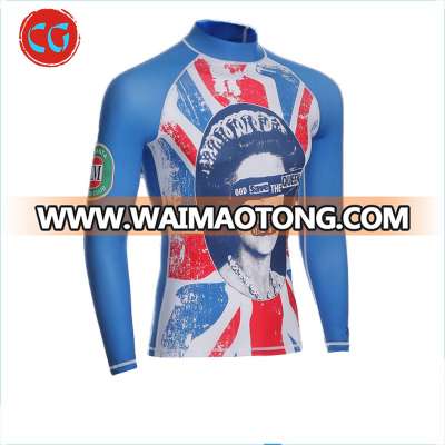 Custom Printed Beach Surf Anti-Uv Long Sleeve Rash Guard For Surfing