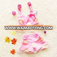 S31343W Fancy flower bikini girls photo bathing suit